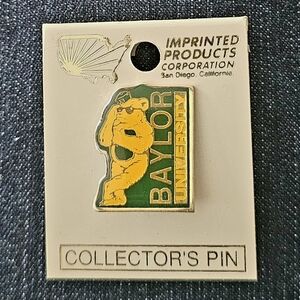 NWOT: Vintage Baylor Bears Collector's Pin from 1992